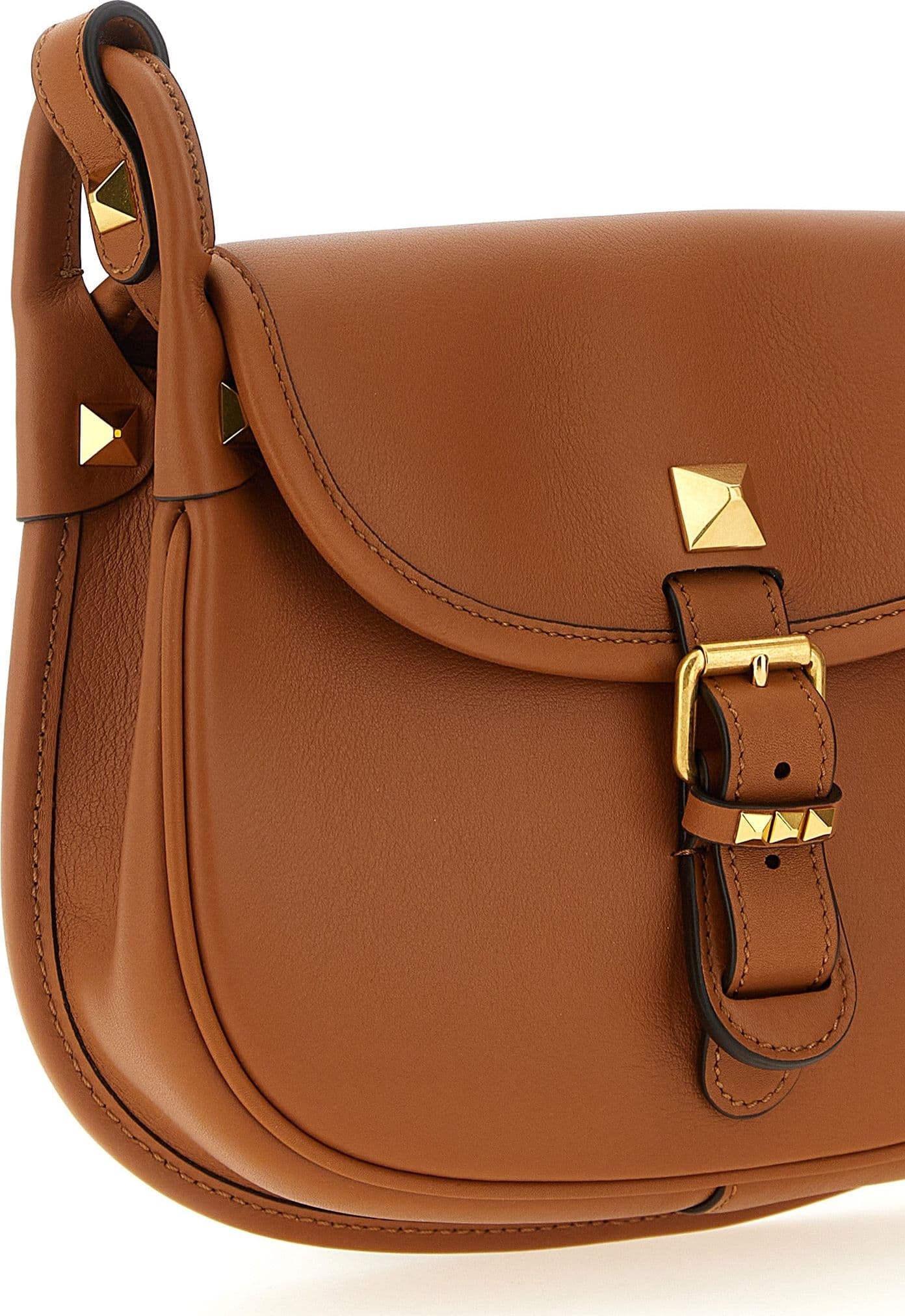 Valentino Garavani Brown Calfskin Shoulder Bag - 3