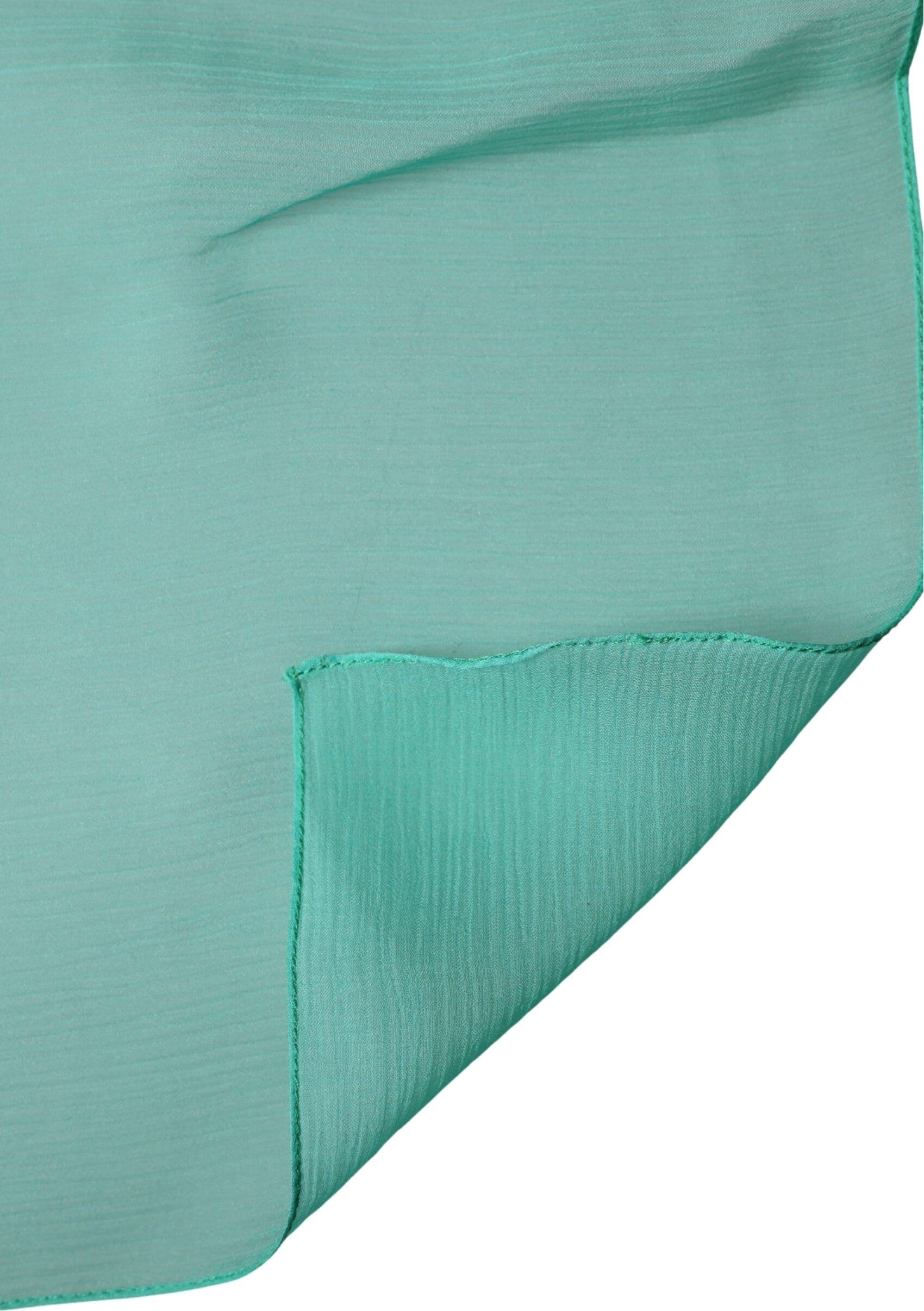 Dolce & Gabbana Light Green Silk Neck Wrap Foulard 131cm x 126.5cm Scarf - 3