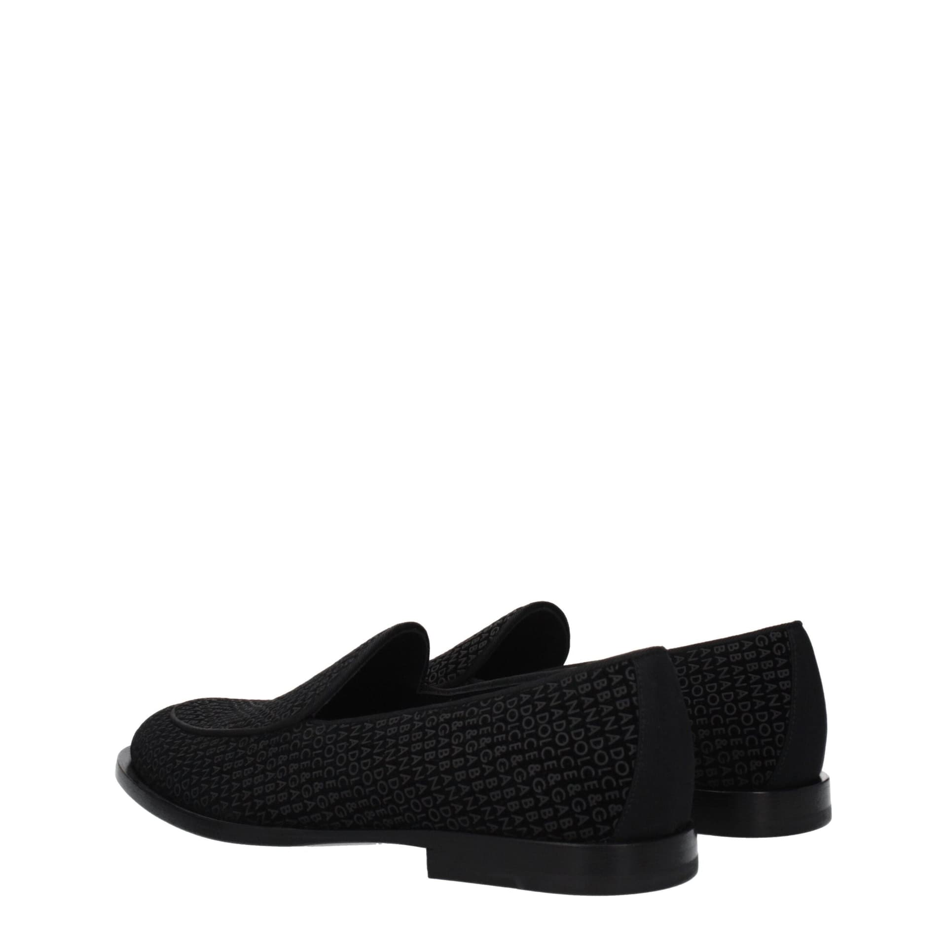 Dolce & Gabbana Black Velvet Slip-On Loafers - 4