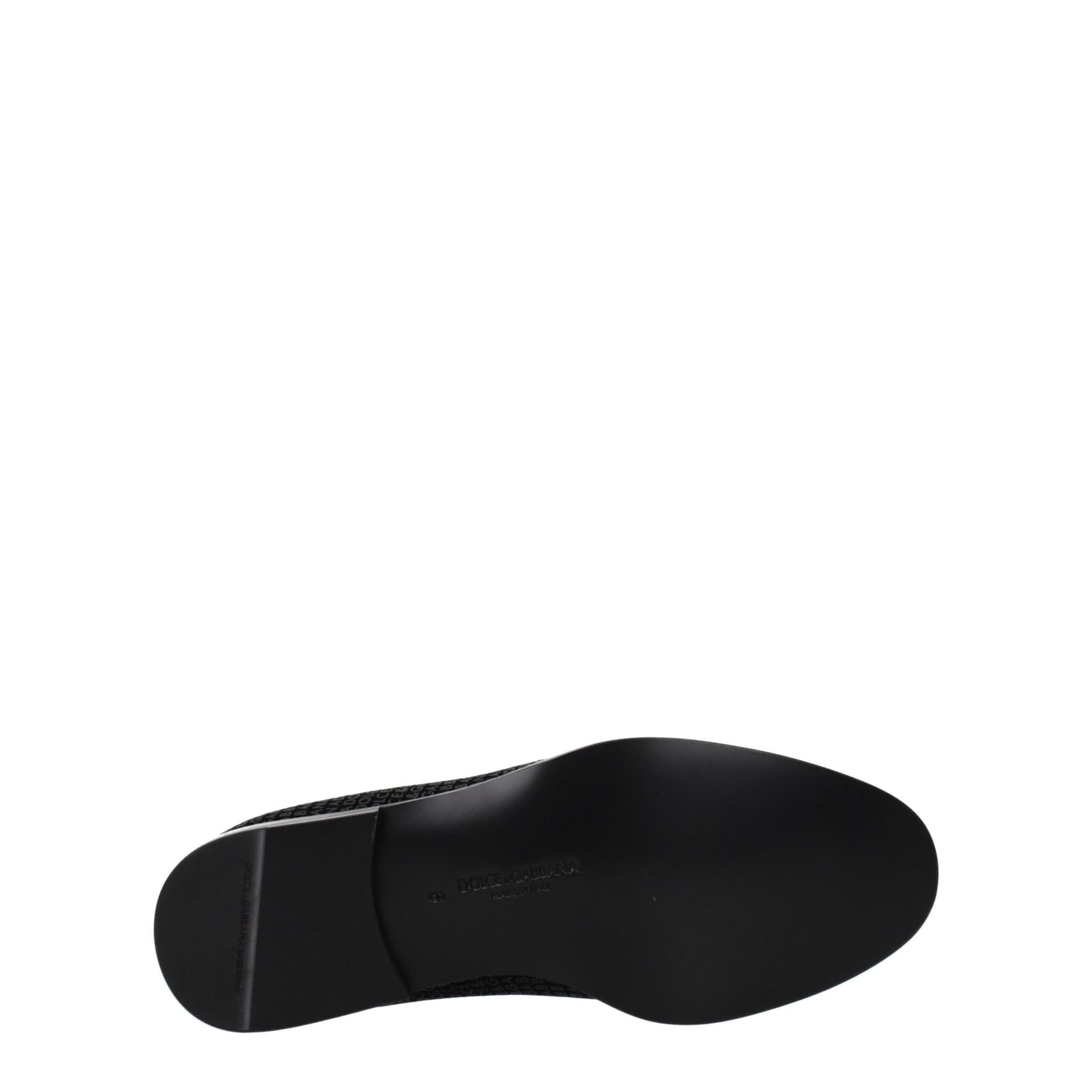 Dolce & Gabbana Black Velvet Slip-On Loafers - 5