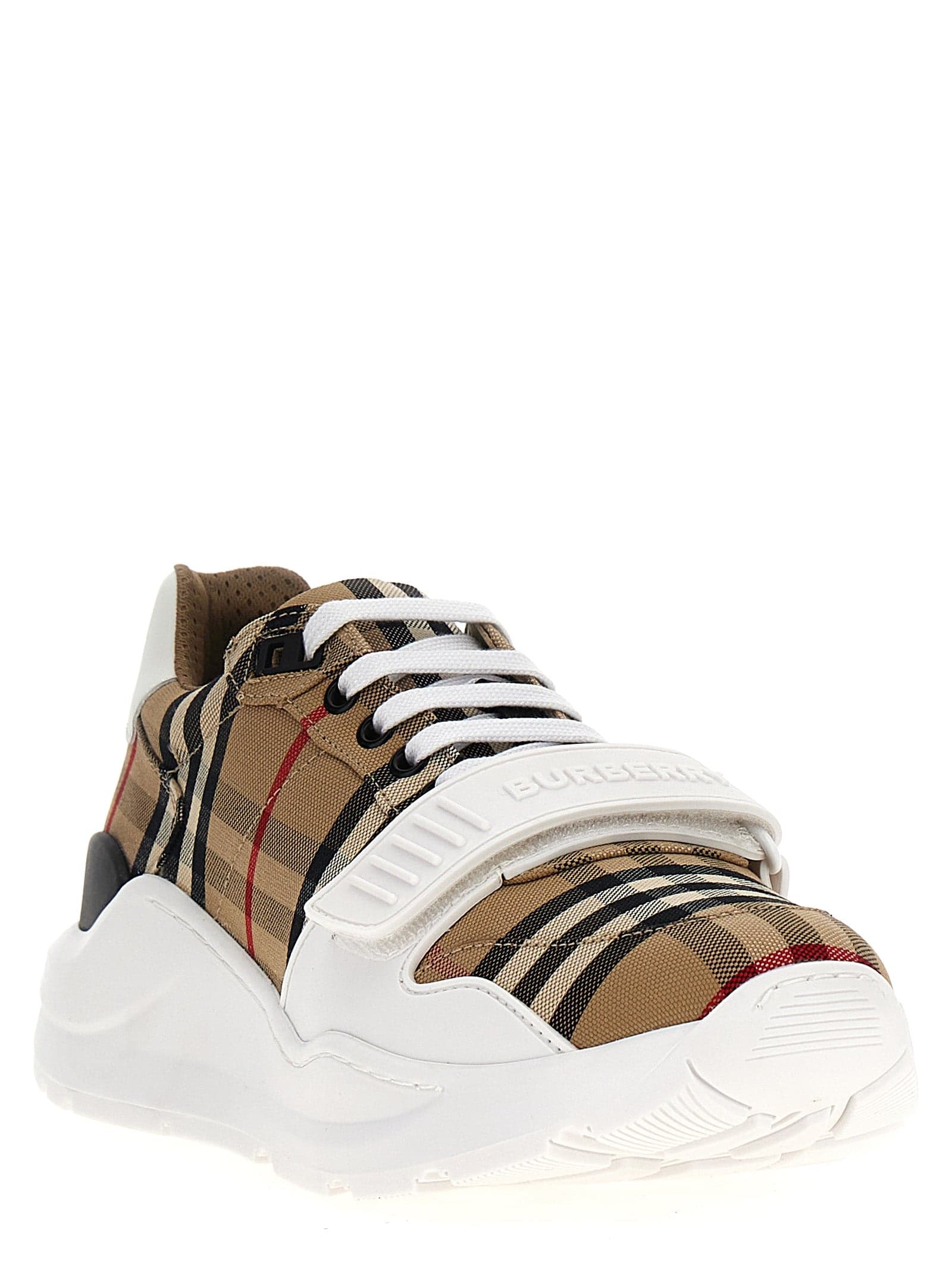 Burberry Beige Cotton Athletic Sneakers - 2