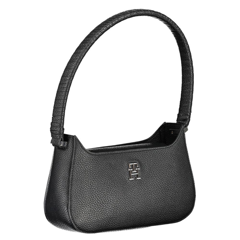 Tommy Hilfiger Black Polyurethane Women Handbag - 2