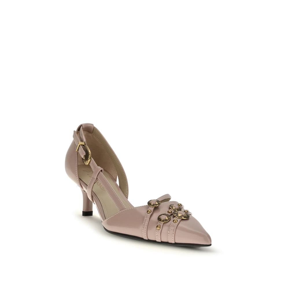 PINKO Multicolor Calf Leather Bos Taurus Mid Heel Pumps - 2