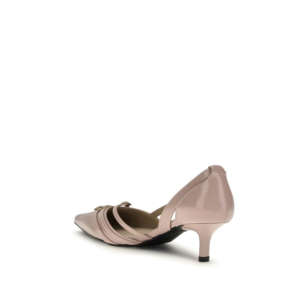 PINKO Multicolor Calf Leather Bos Taurus Mid Heel Pumps - 3