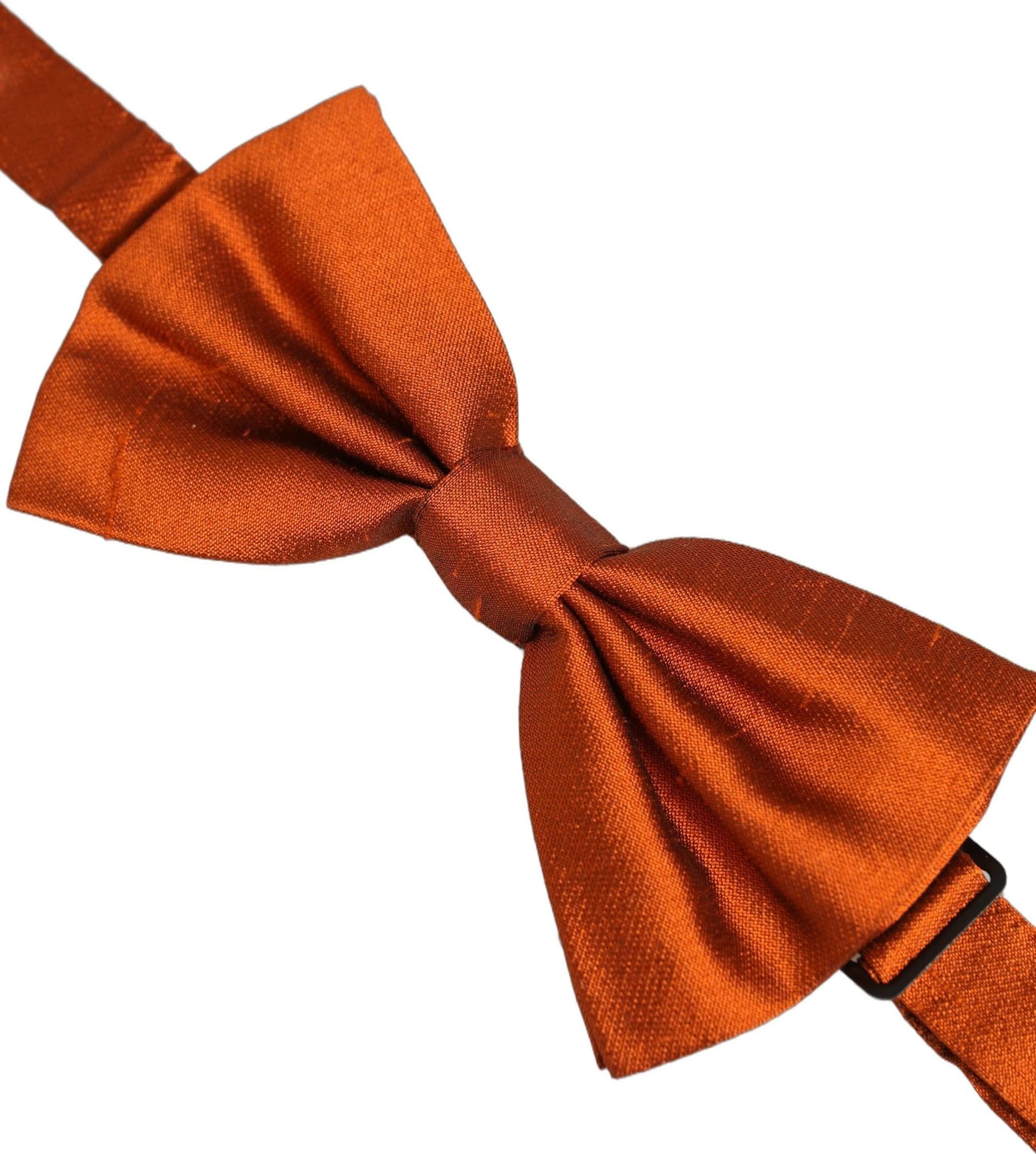 Dolce & Gabbana Men Orange 100% SIlk Adjustable Neck Papillon Bow Tie - 3