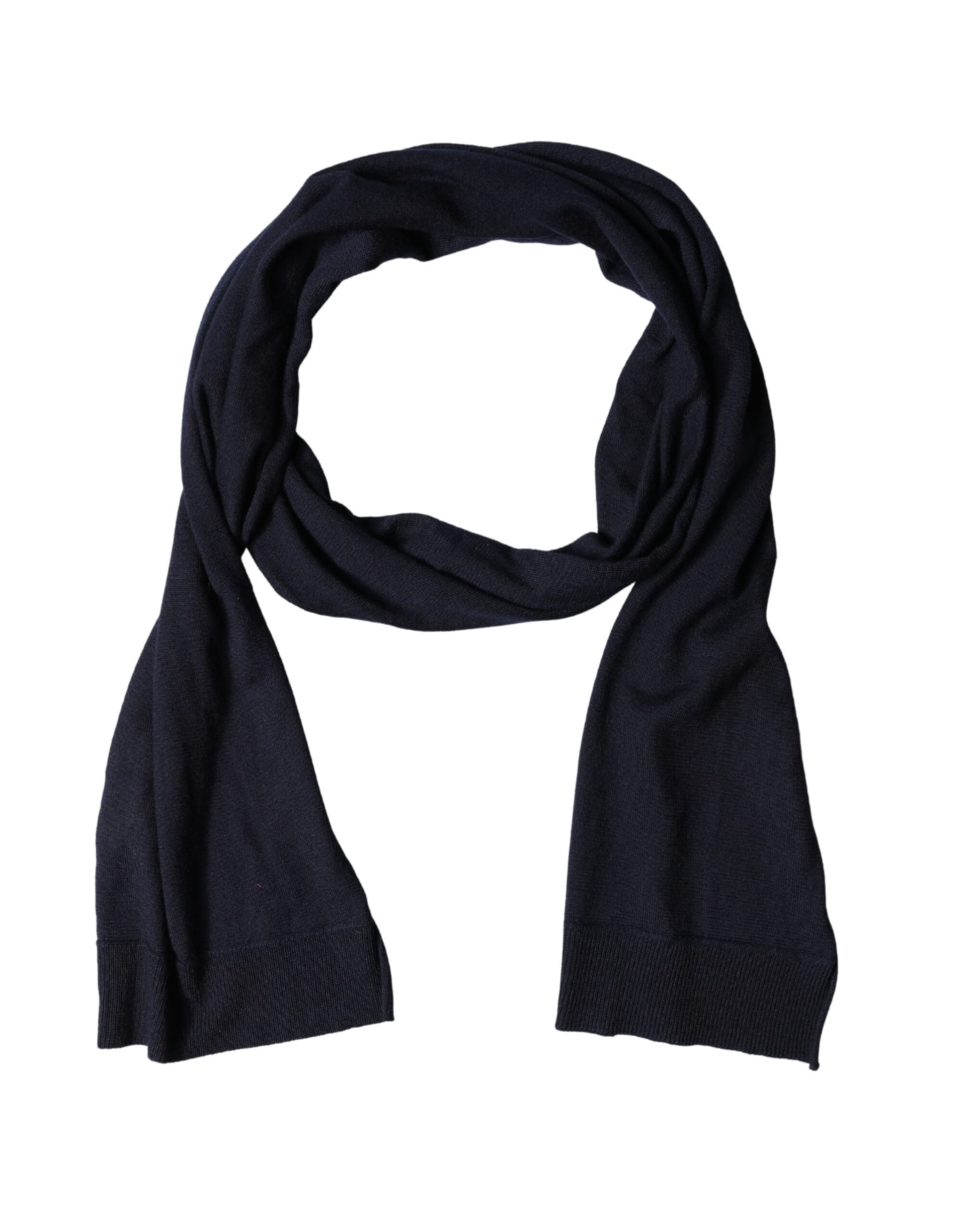 Dolce & Gabbana Black Wool Knitted Shawl Neck Wrap 200cm x 25cm  Scarf - 4