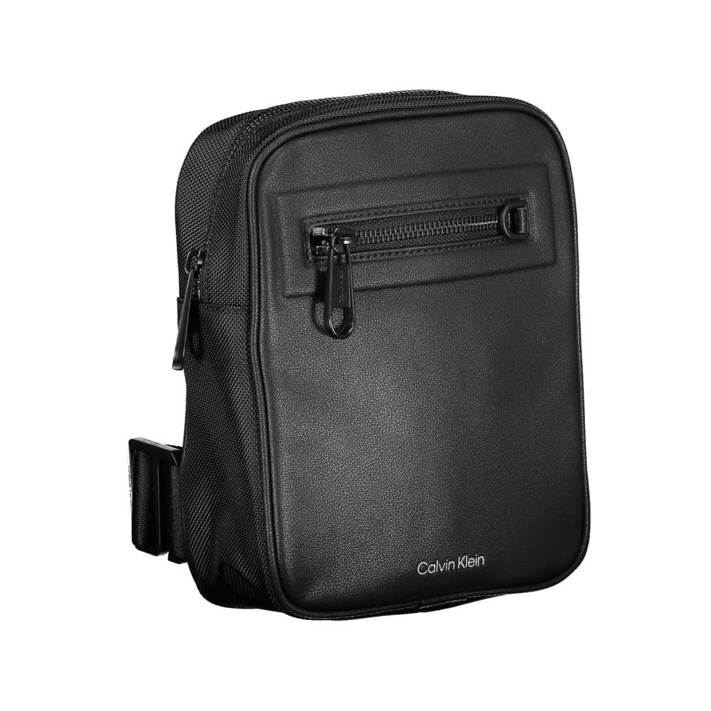 Calvin Klein Black Polyester Men's Shoulder Bag - 3