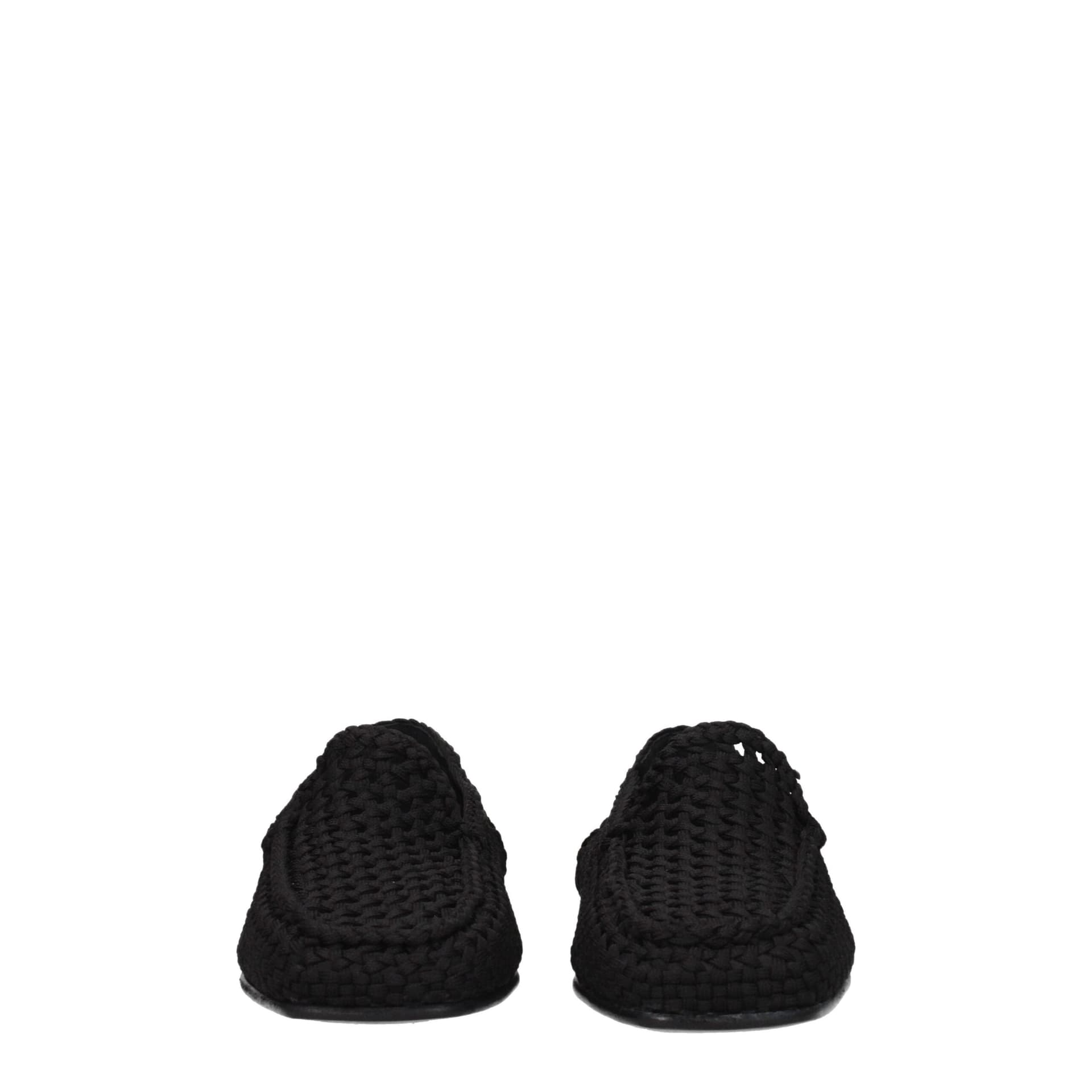 Dolce & Gabbana Black Fabric Slip-On Loafers - 3