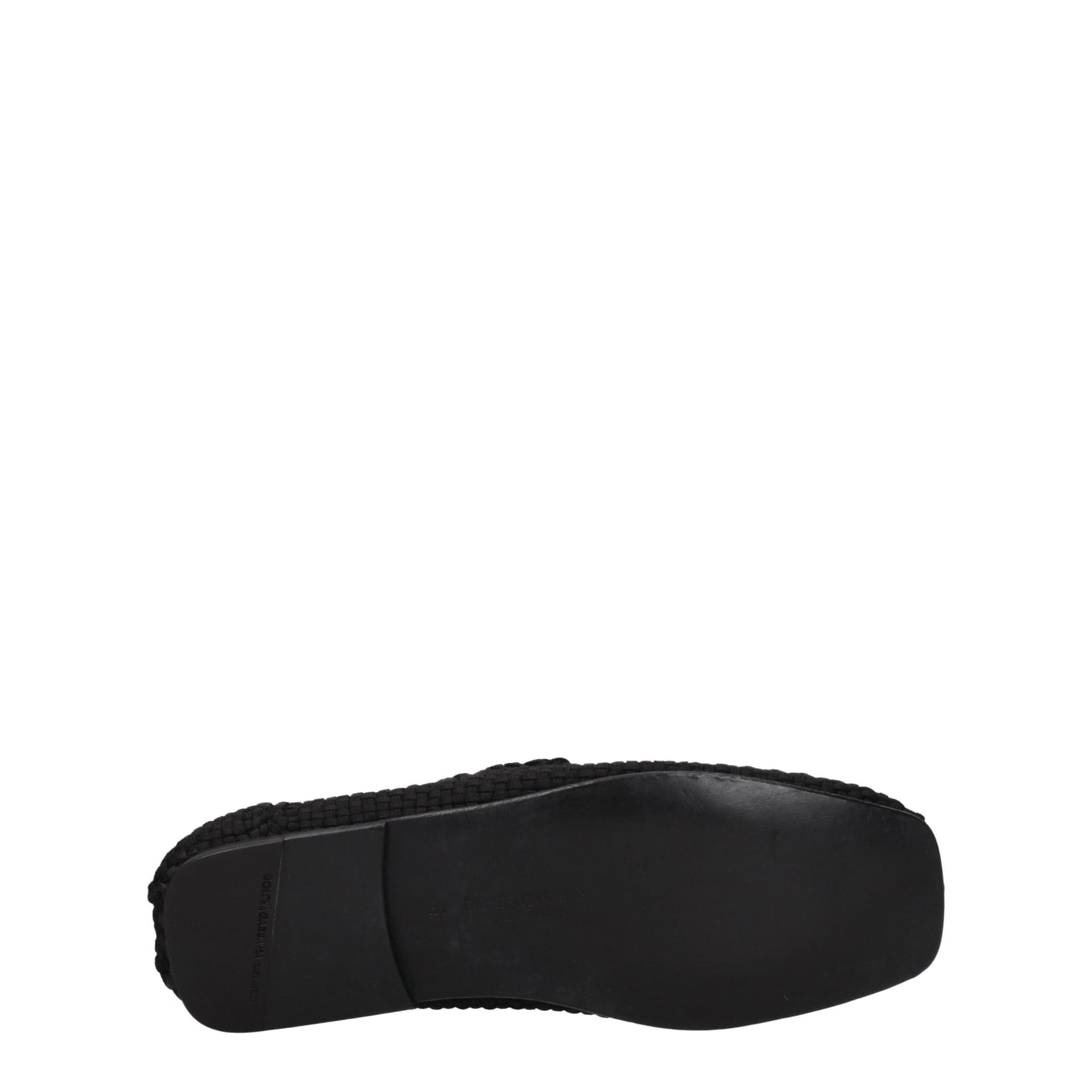 Dolce & Gabbana Black Fabric Slip-On Loafers - 5