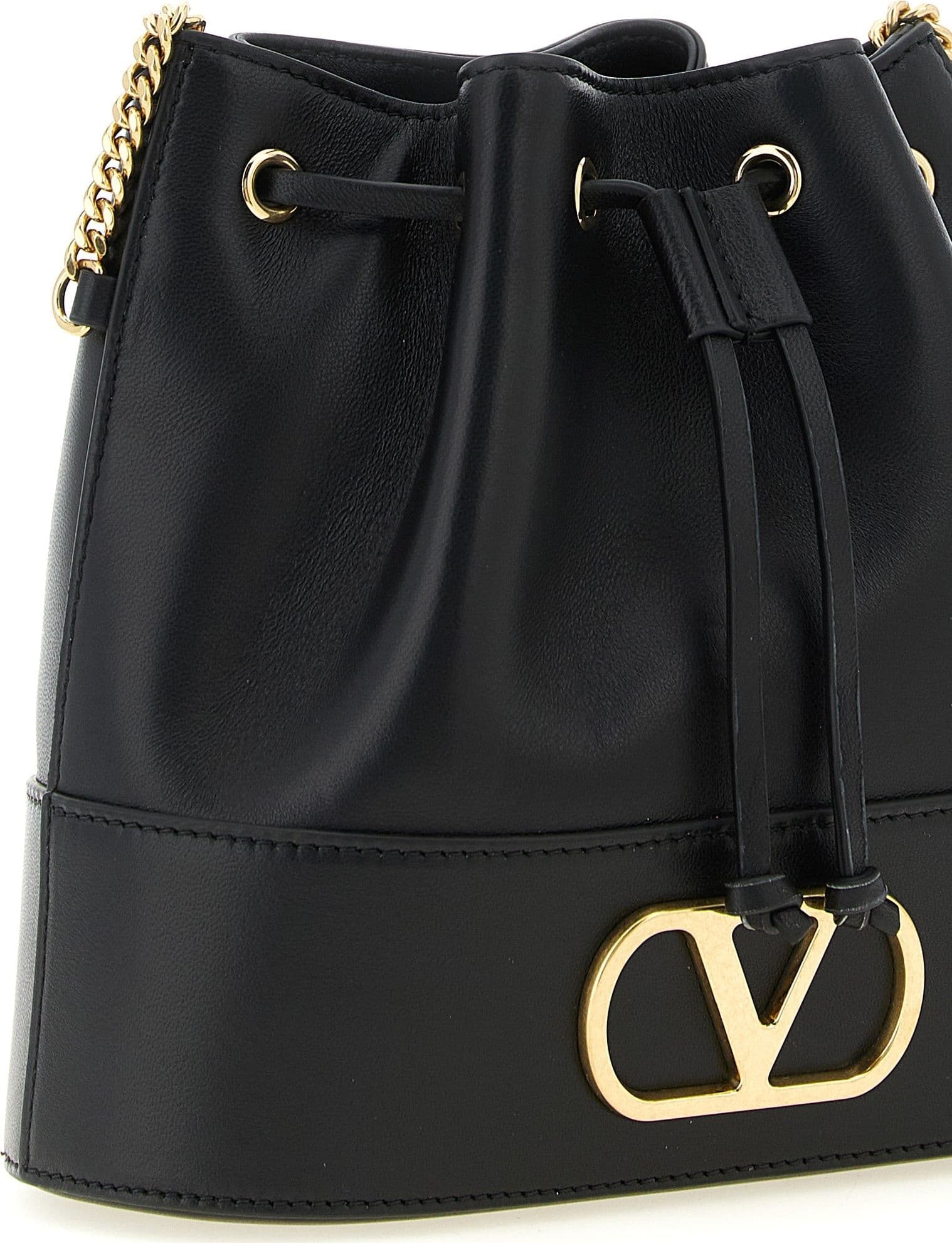 Valentino Garavani Black Lamb Leather Crossbody Bag - 3