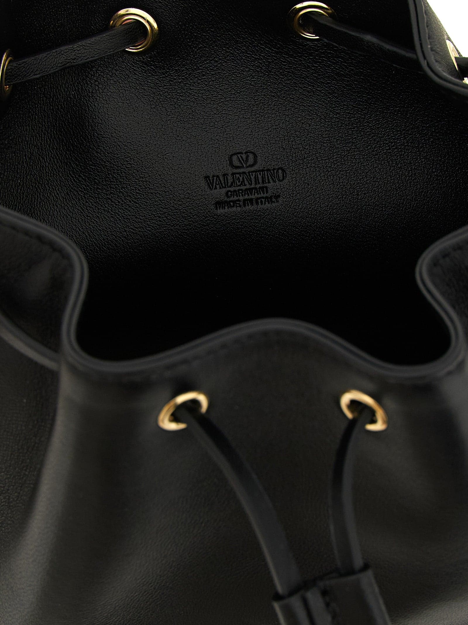 Valentino Garavani Black Lamb Leather Crossbody Bag - 4