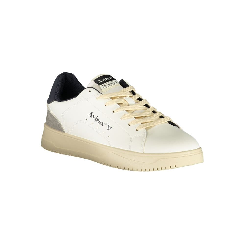 Avirex White Polyurethane Men's Sneaker - 2