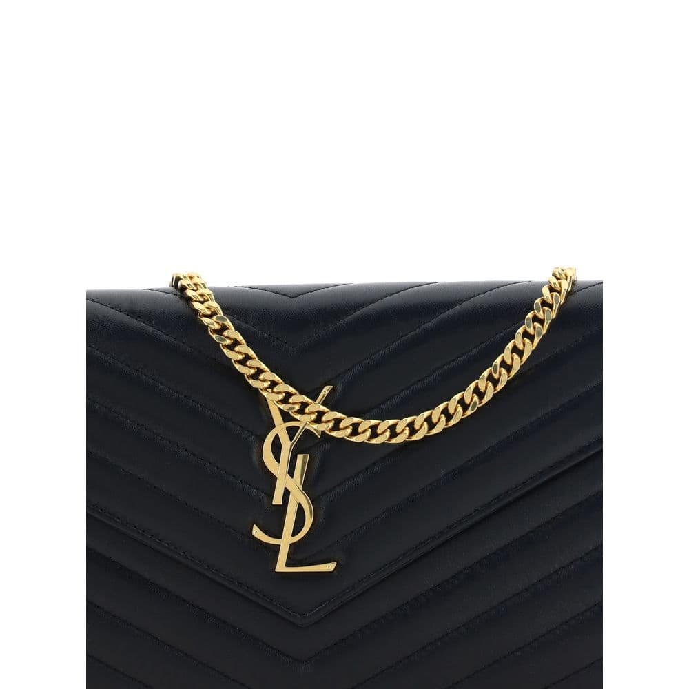 Saint Laurent Black Lamb Ovis Aries Aries Shoulder Bag - 4