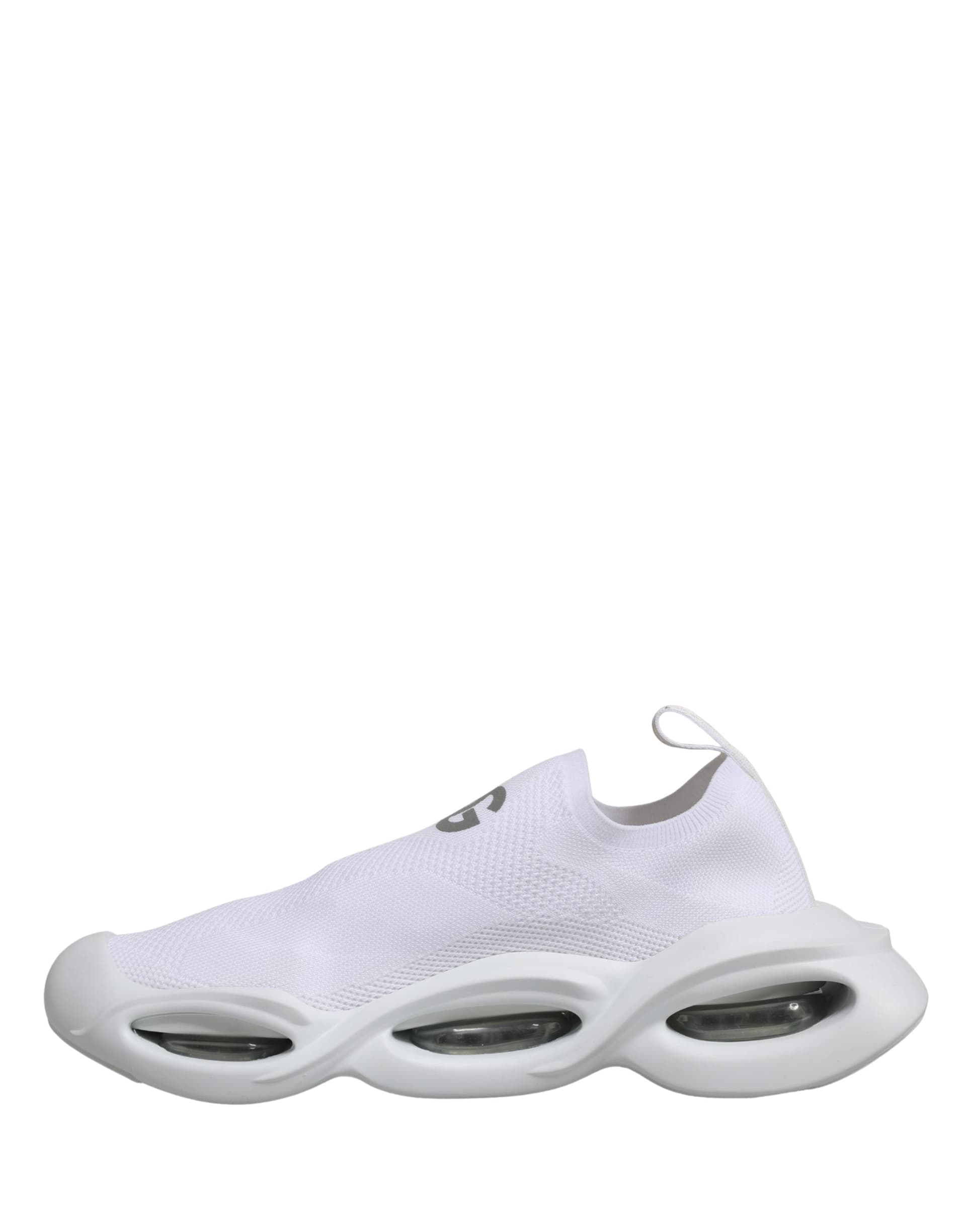 Dolce & Gabbana White Slip On Wave Low Top Sneakers Shoes - 5
