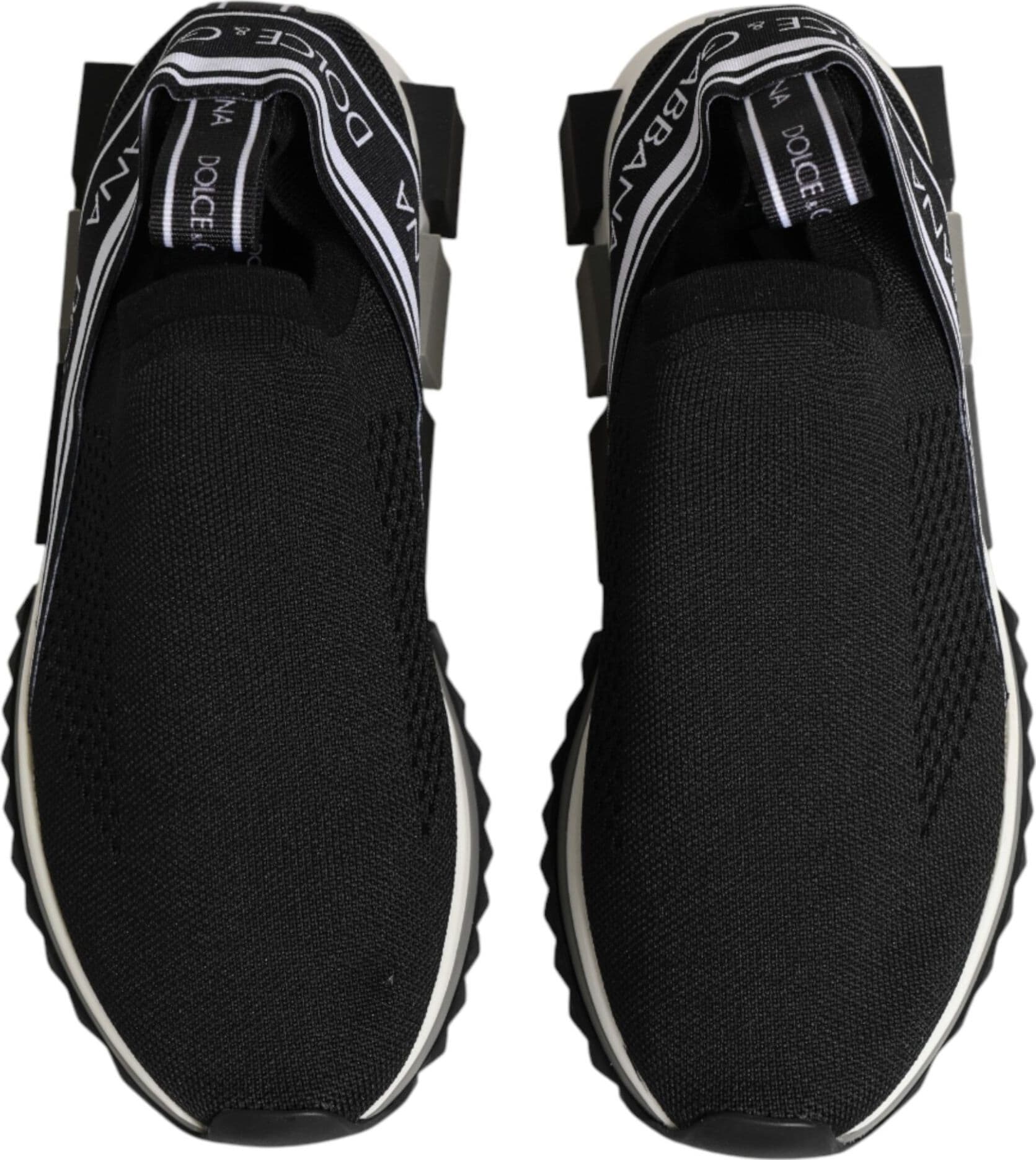 Dolce & Gabbana Black Slip On Sorrento Low Top Sneakers Shoes - 2
