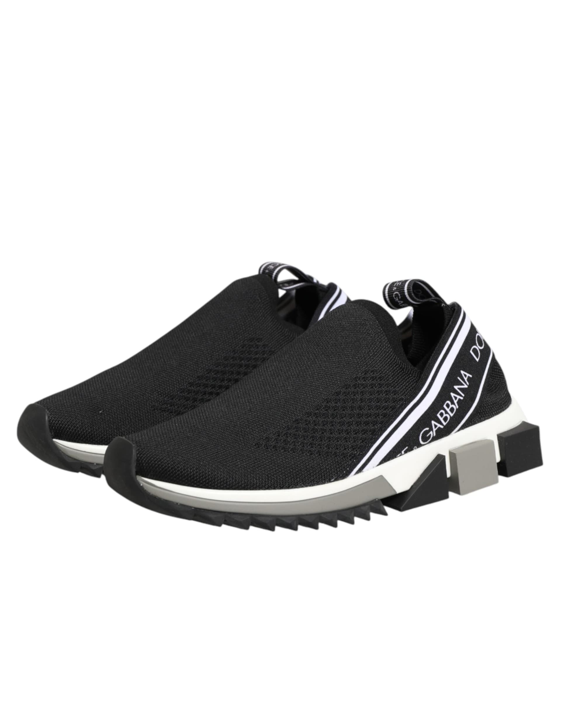 Dolce & Gabbana Black Slip On Sorrento Low Top Sneakers Shoes - 3