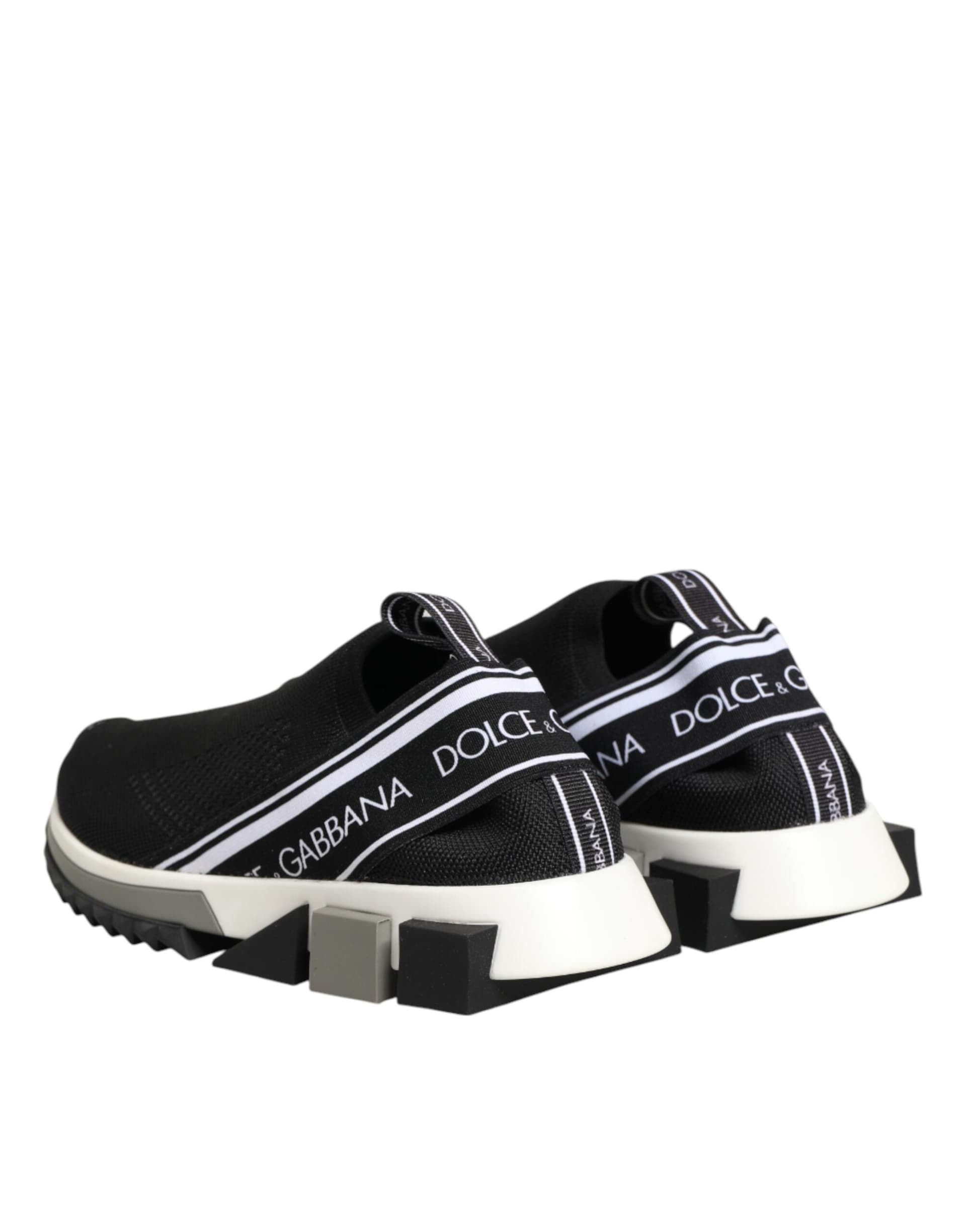 Dolce & Gabbana Black Slip On Sorrento Low Top Sneakers Shoes - 4