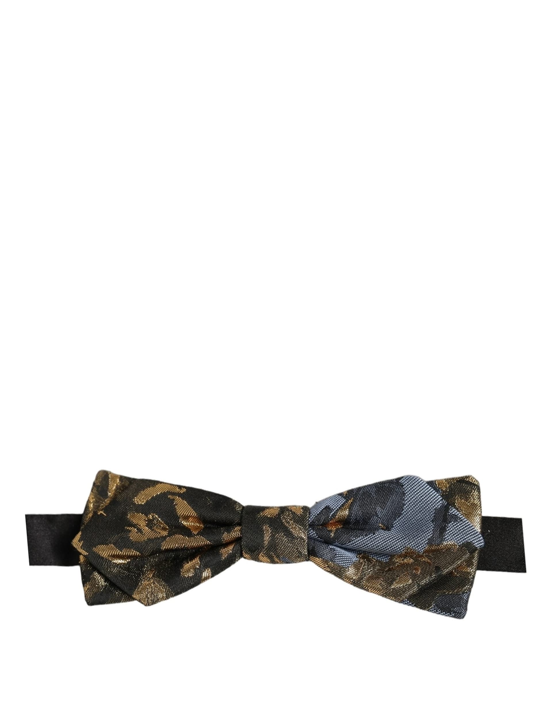 Dolce & Gabbana Men Multicolor Jacquard Adjustable Neck Bow Tie - 2