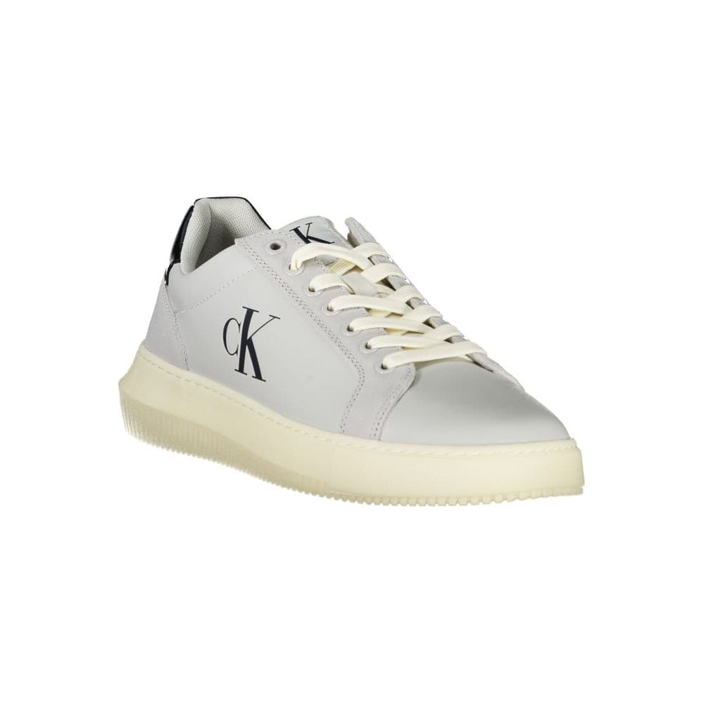 Calvin Klein White Polyurethane Men's Sneaker - 2