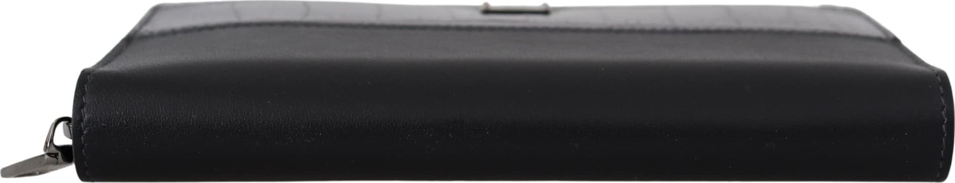 Dolce & Gabbana Black Zip Around Continental Clutch Leather Wallet - 3