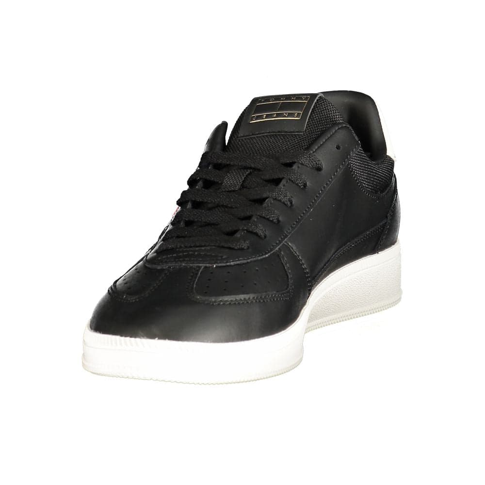 Tommy Hilfiger Black Polyurethane Men's Sneaker - 3