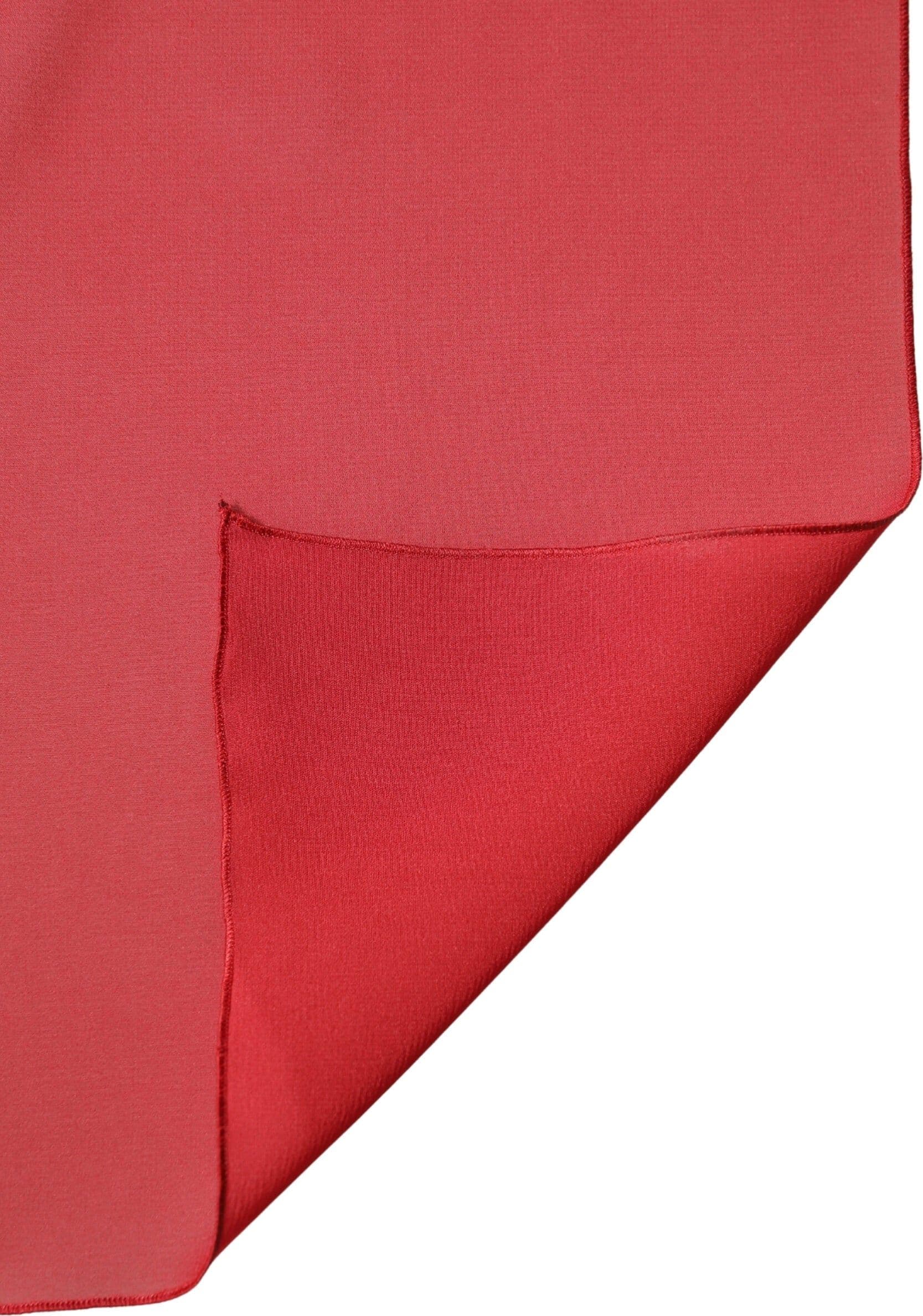 Dolce & Gabbana Red Silk Neck Wrap Shawl Women Stole 200cm x 64cm Scarf - 3