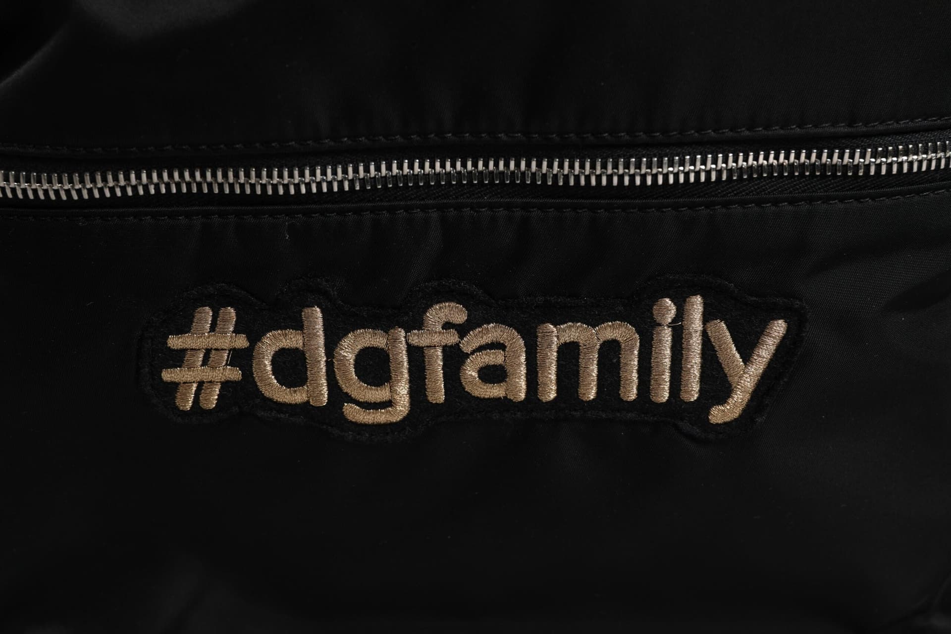 Dolce & Gabbana Black Nylon #DGFAMILY Embellished Backpack VULCANO Bag - 3