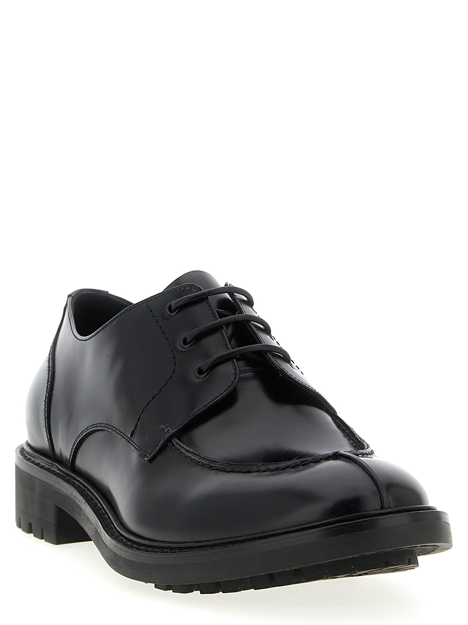 Saint Laurent Black Calfskin Oxfords And Derbies - 2