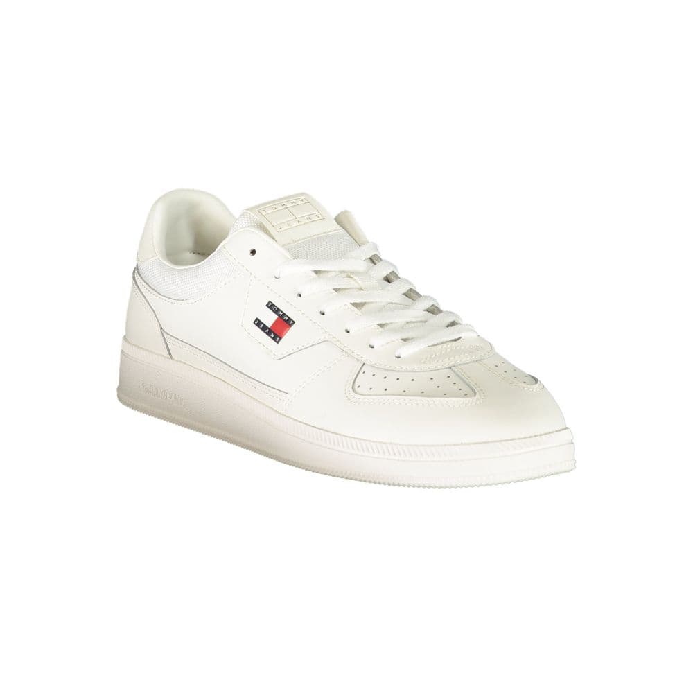 Tommy Hilfiger White Polyurethane Men's Sneaker - 2