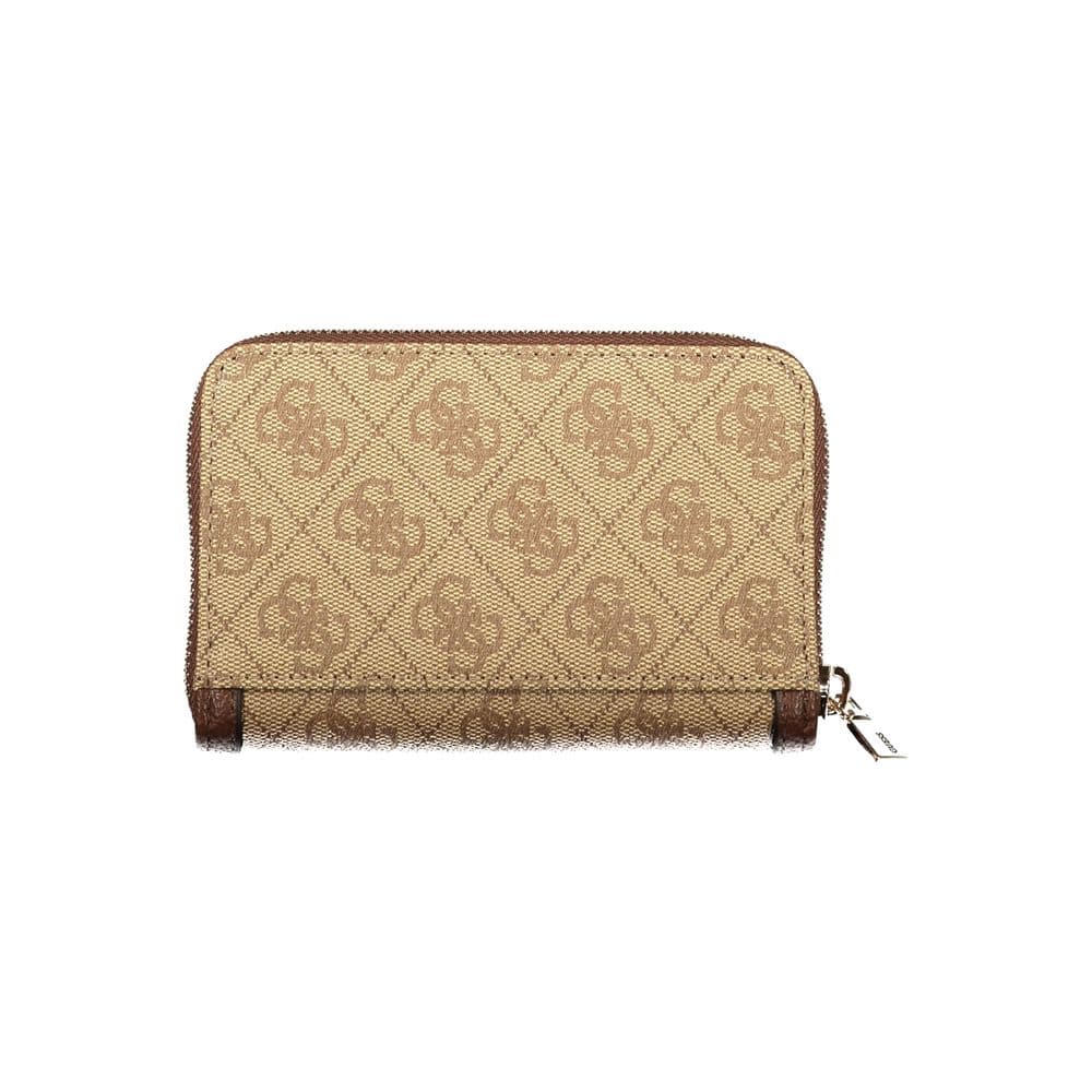 Guess Jeans Beige Polyurethane Women Wallet - 2