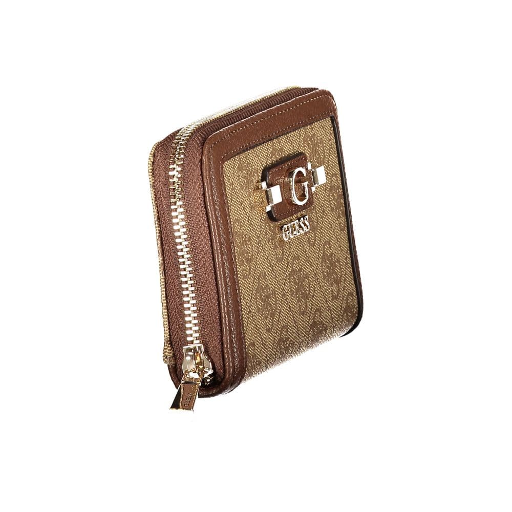 Guess Jeans Beige Polyurethane Women Wallet - 3