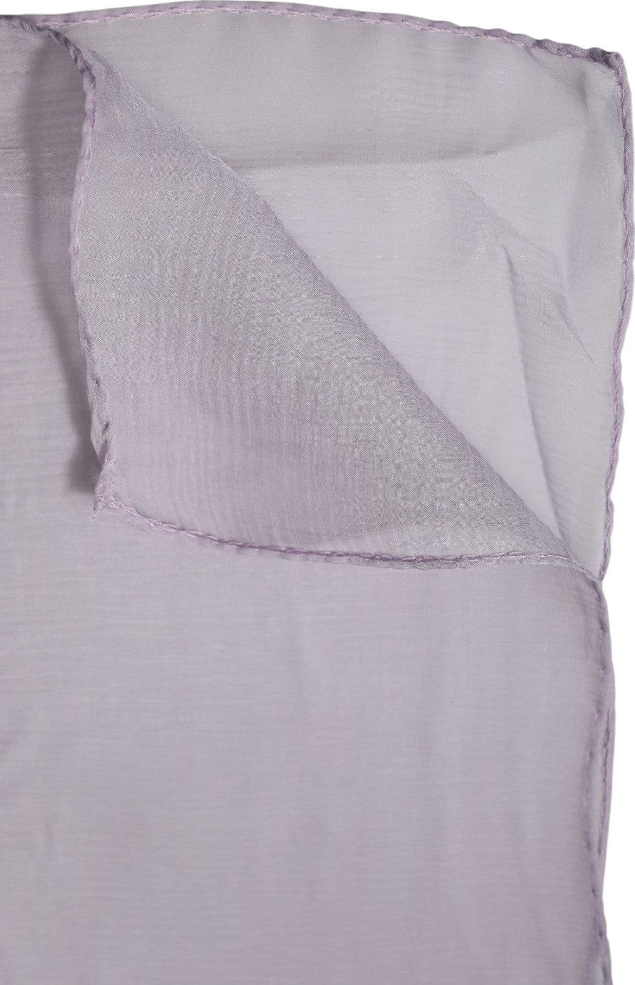 Dolce & Gabbana Purple Silk Rectangle Wrap Shawl Scarf - 5