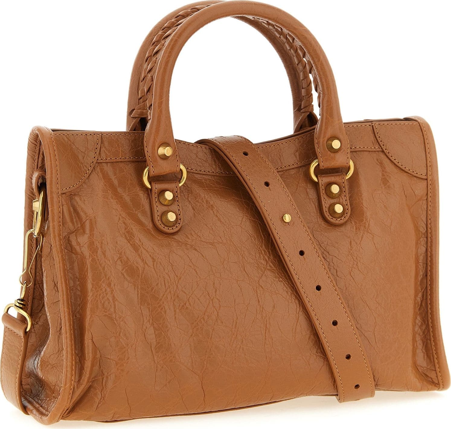 Balenciaga Brown Lamb Leather Handbag - 2