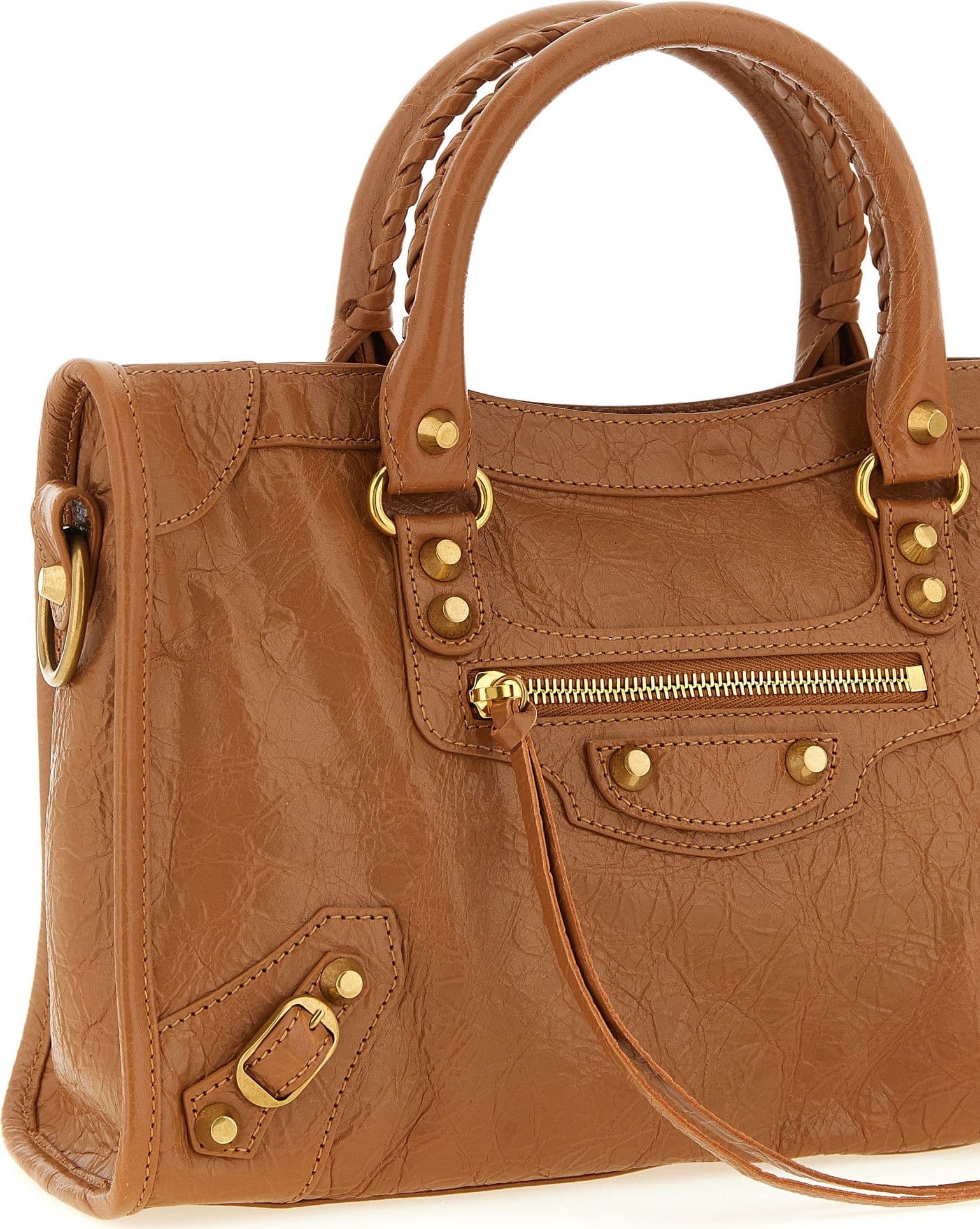 Balenciaga Brown Lamb Leather Handbag - 3