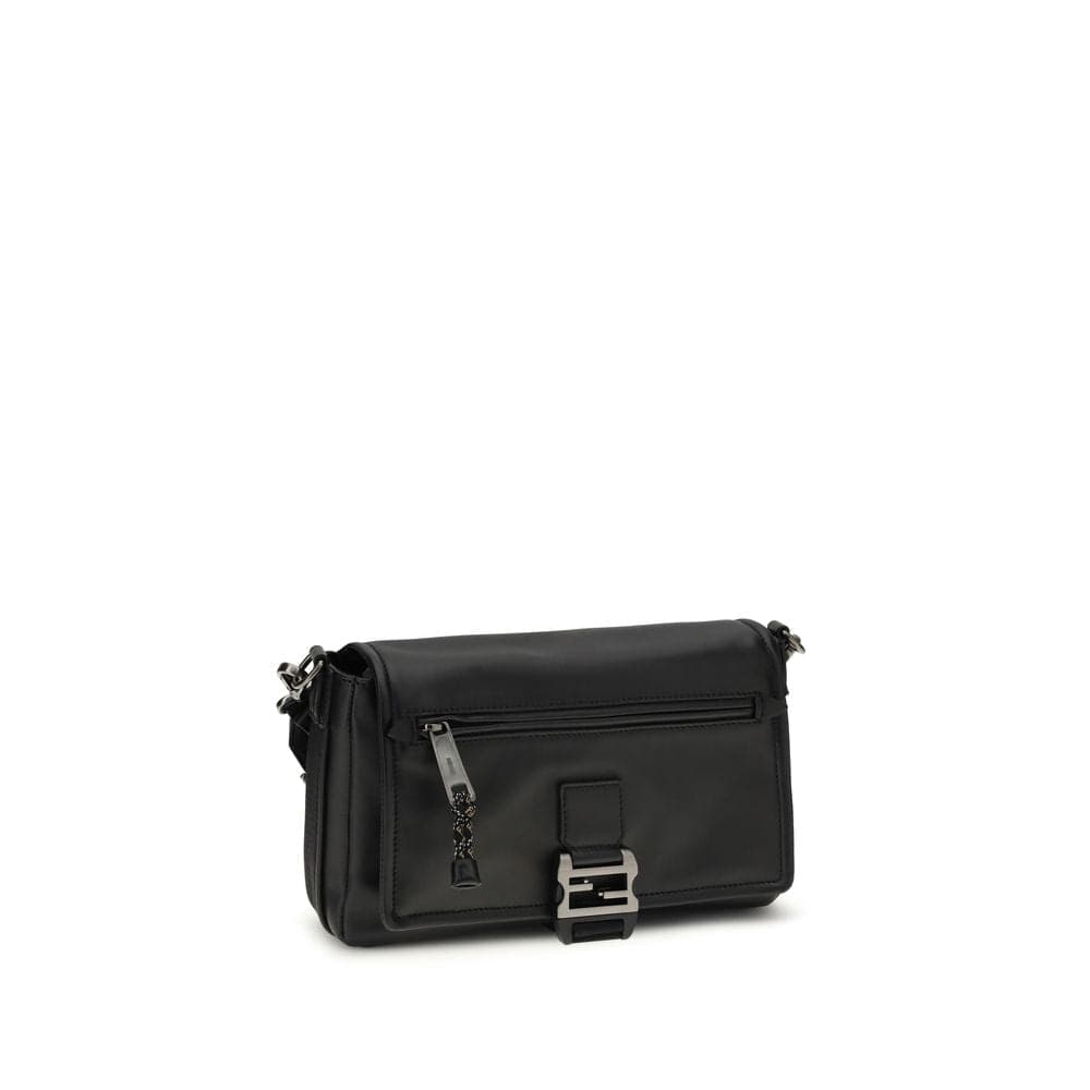 Fendi Black Calf Leather Bos Taurus Shoulder Bag - 2