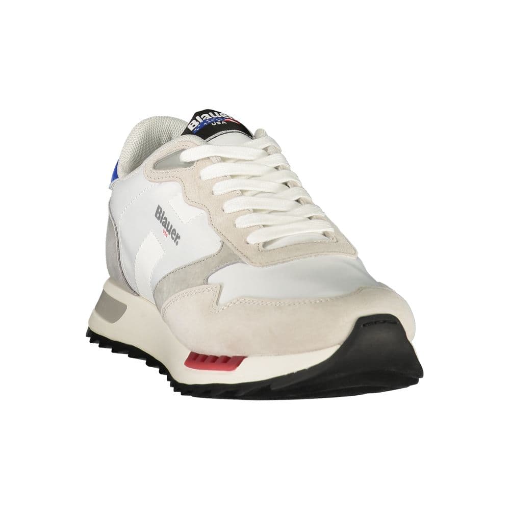 Blauer White Polyester Men's Sneaker - 2