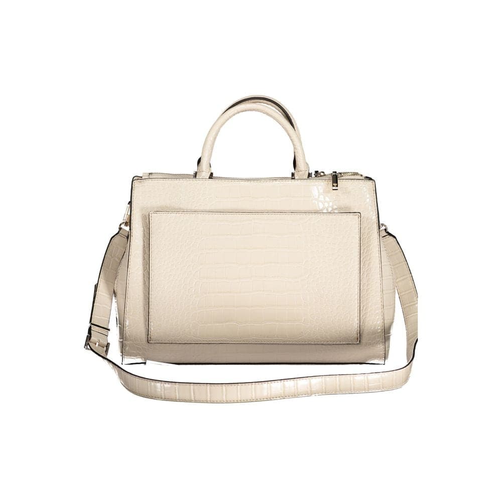 Guess Jeans Beige Polyurethane Women Handbag - 2