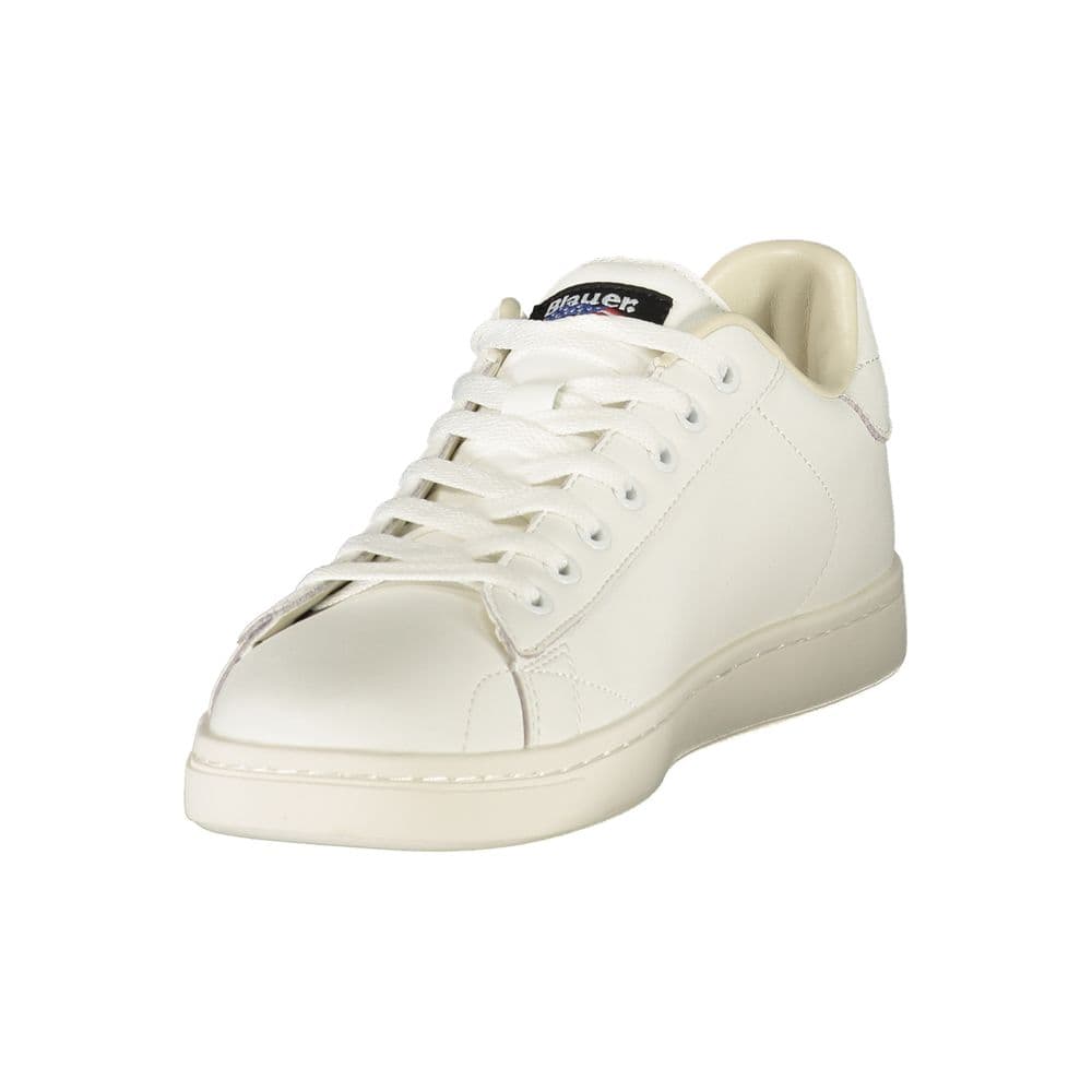 Blauer White Polyurethane Men's Sneaker - 3