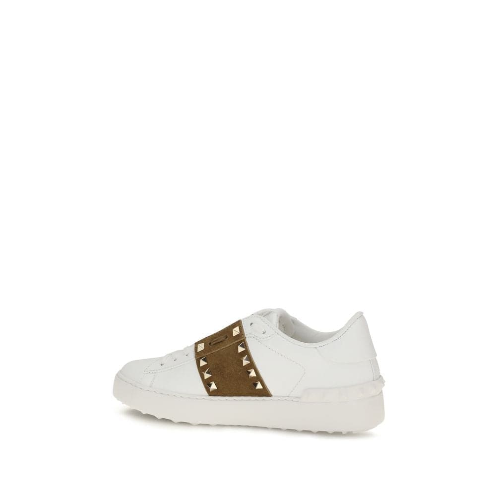 Valentino Garavani White Calf Leather Bos Taurus Sneakers - 3