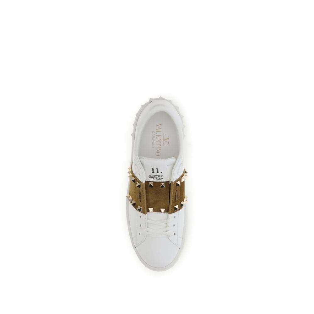 Valentino Garavani White Calf Leather Bos Taurus Sneakers - 4