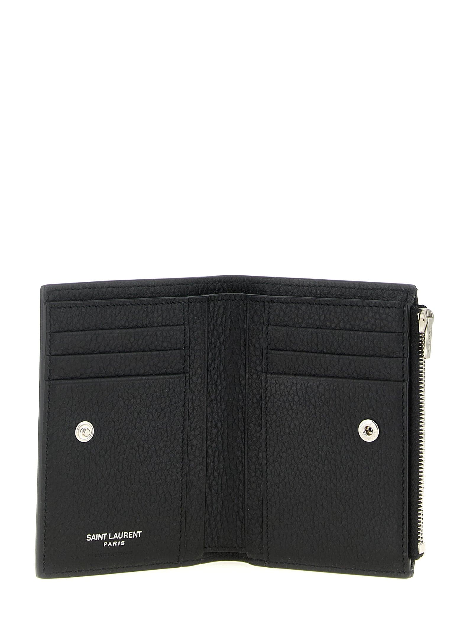 Saint Laurent Black Calfskin Wallet - 3