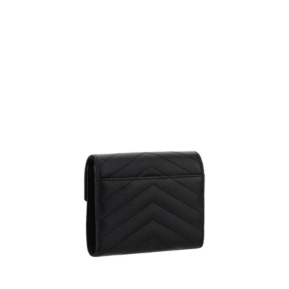 Saint Laurent Black Calf Leather Bos Taurus Wallet - 2