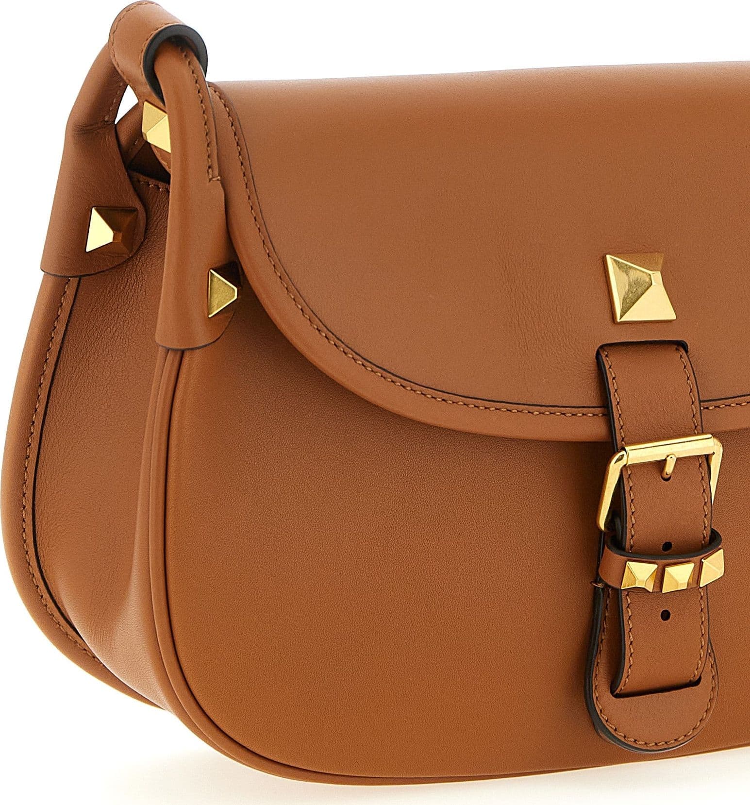 Valentino Garavani Brown Calfskin Shoulder Bag - 3