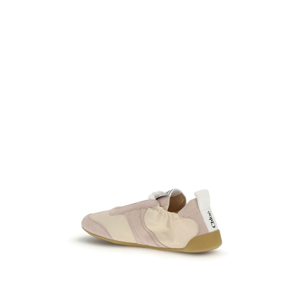 Chloé Beige Nylon Athletic Sneakers - 3