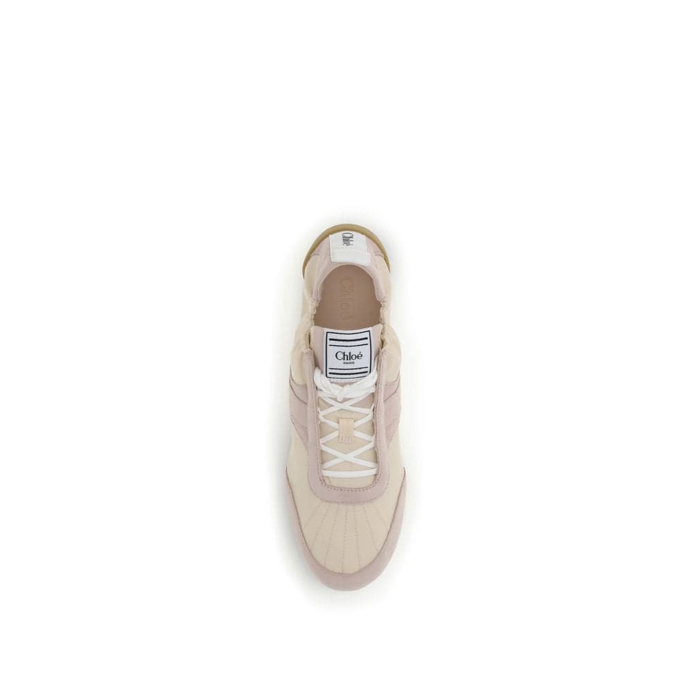 Chloé Beige Nylon Athletic Sneakers - 4