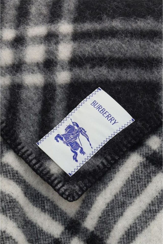 Burberry Gray Wool Oves Aries Scarf - 3