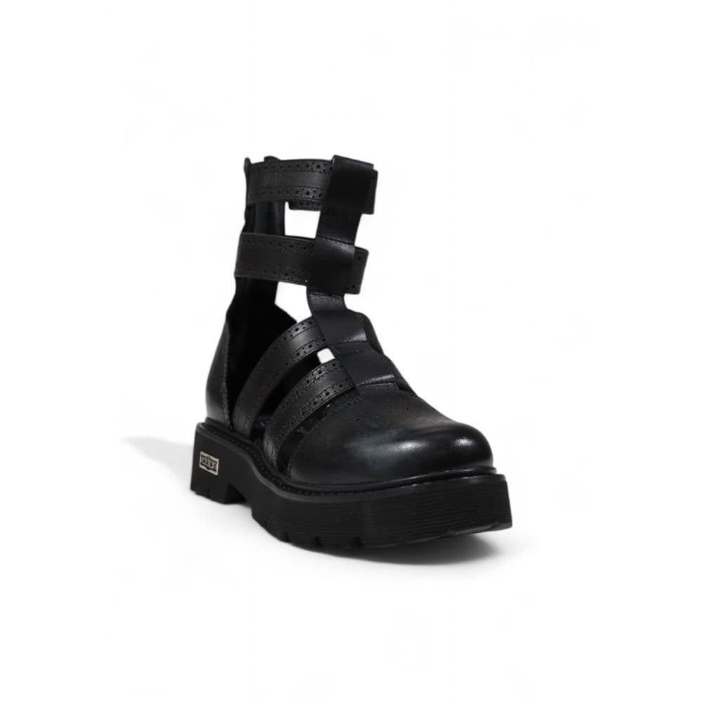Cult Black Leather Sandals - 3