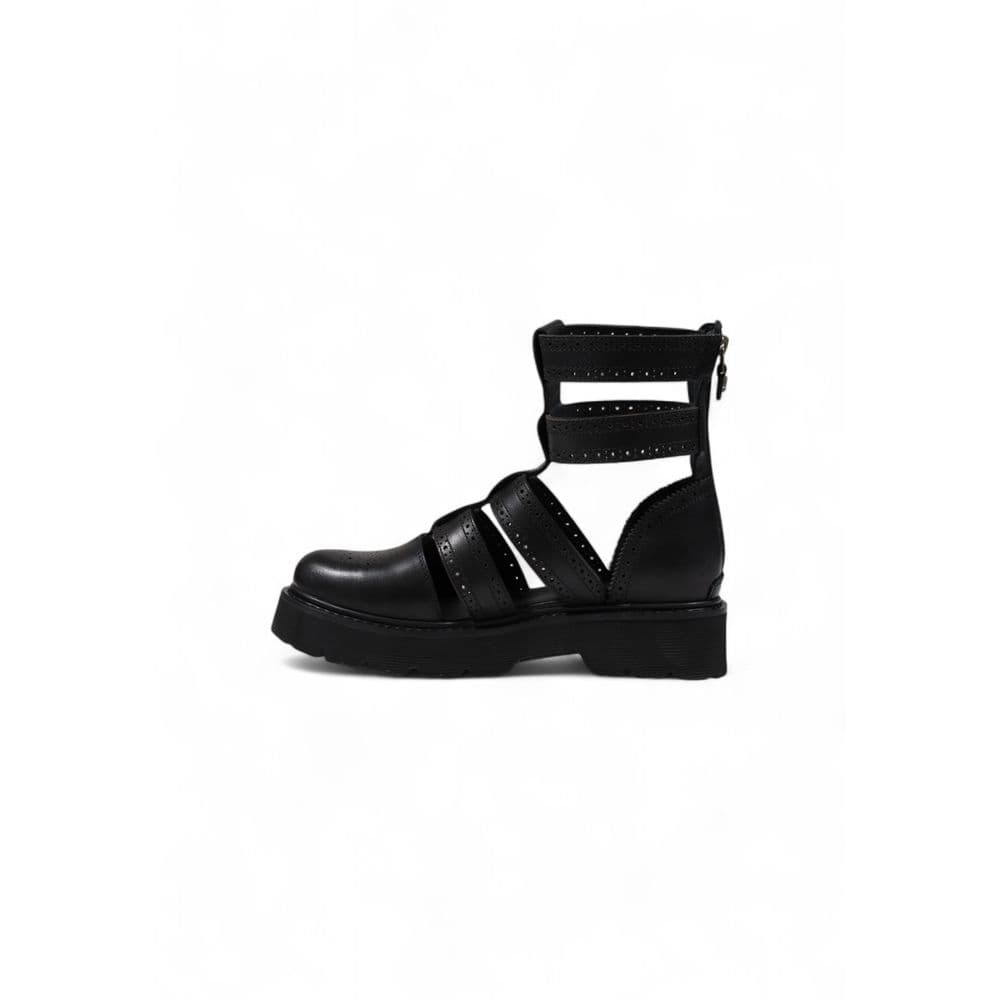 Cult Black Leather Sandals - 4