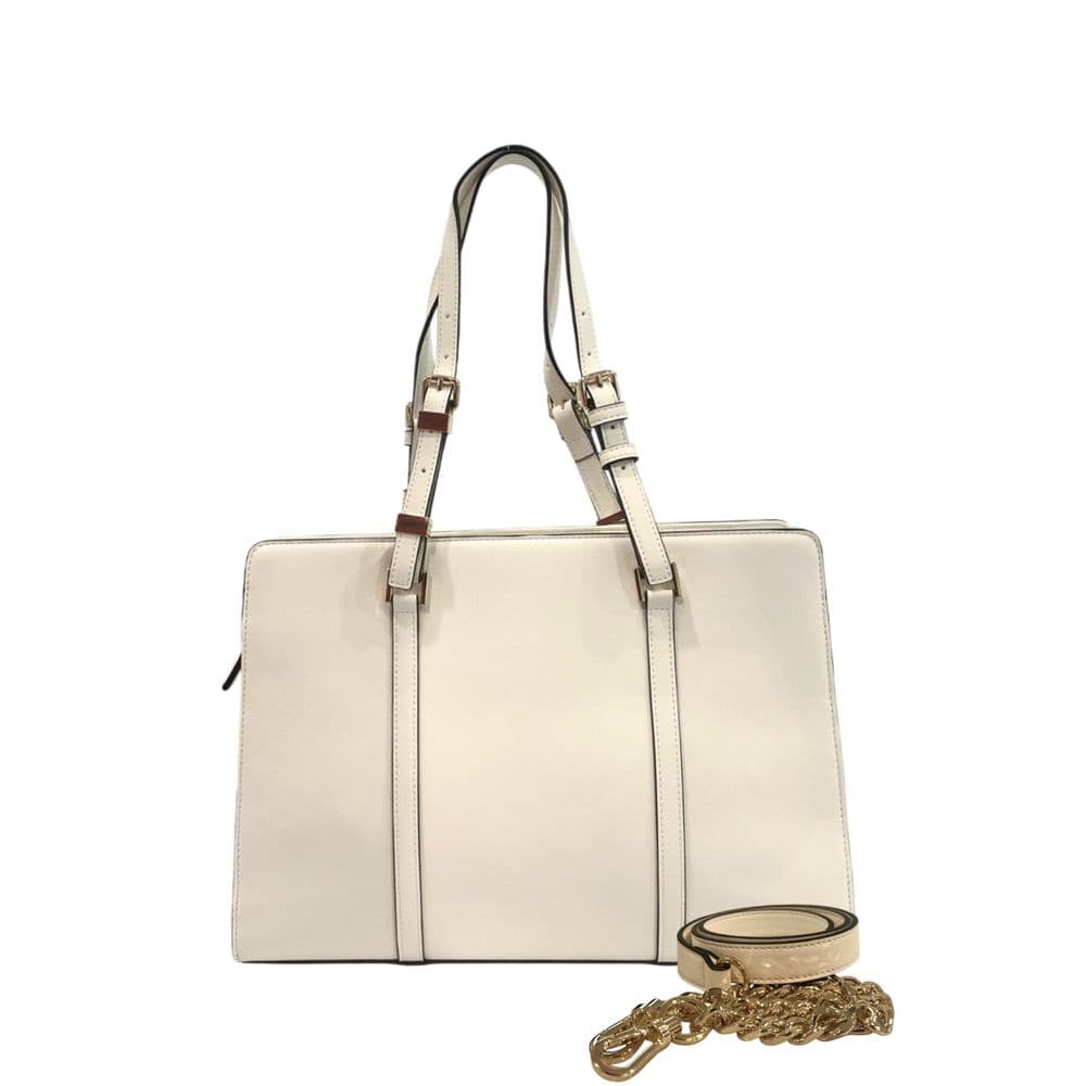 Twinset White PU Women Shoulder Bag - 3