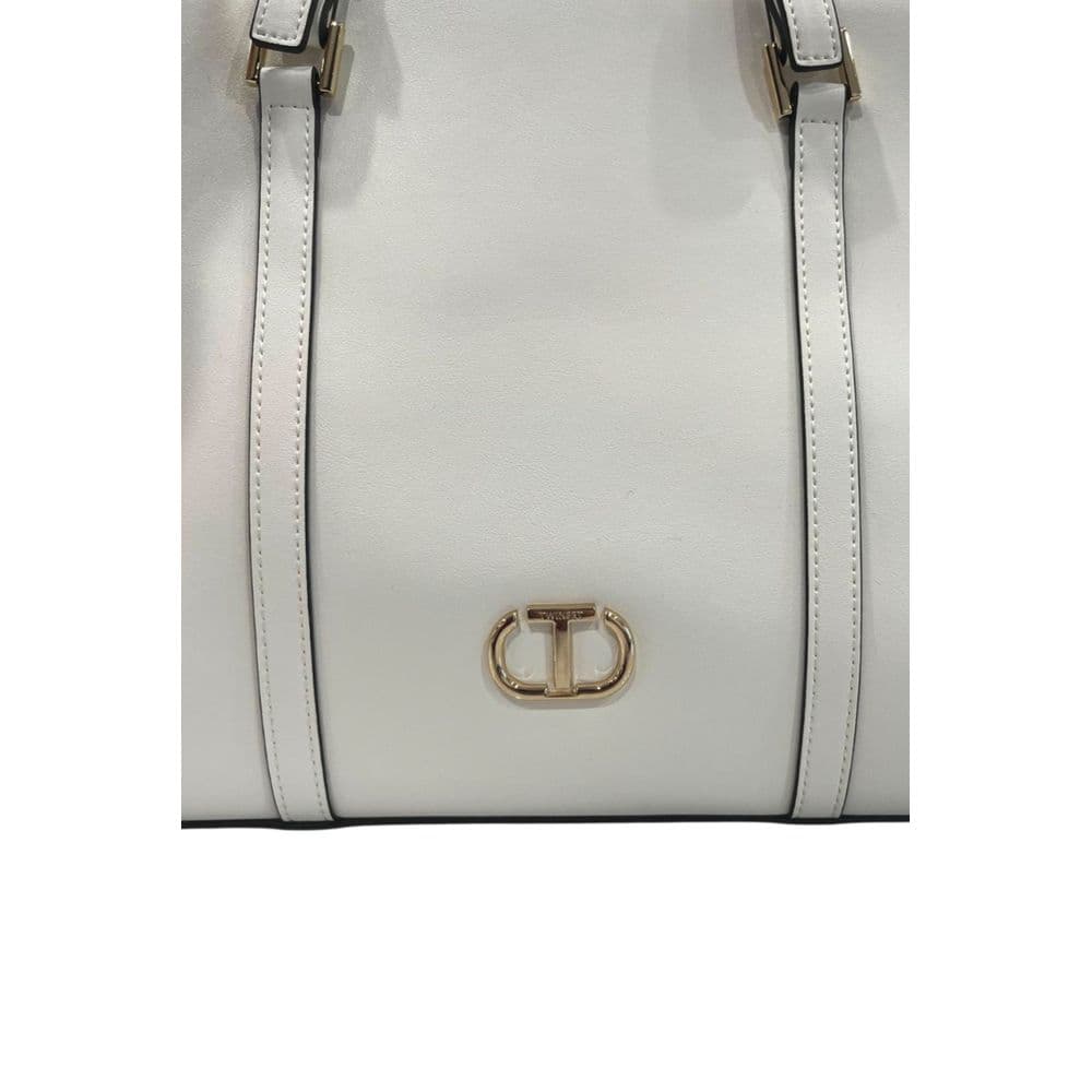 Twinset White PU Women Shoulder Bag - 5